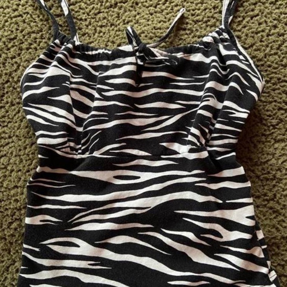 Brandy Melville Jennifer tank in zebra print